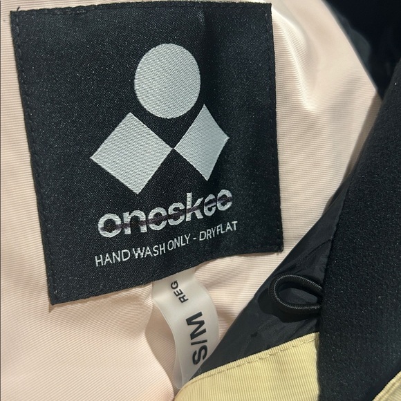 NWT Free People X ONESKEE Stone/Pink/White Mark VI Snow Suit S/M Z534 - Picture 7 of 8